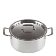 Le Creuset - 3-Ply Gryta Låg med lock 24 cm 5,3 L