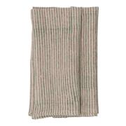 Chamois - Stripe Servett Lin 50x50 cm 2-pack Grön