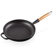 Le Creuset - Signature Stekpanna med trähandtag 28 cm matte black