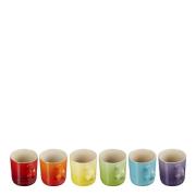 Le Creuset - Rainbow espressokopp 6-pack