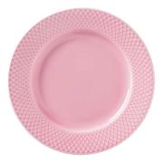 Lyngby Porcelæn - Rhombe Color Tallrik 21 cm Rosa