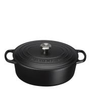 Le Creuset - Signature Gjutjärnsgryta oval 27 cm 4,1 L matte black