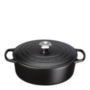 Le Creuset - Signature Gjutjärnsgryta oval 31 cm 6,3 L matte black