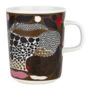 Marimekko - Rusakko Mugg 25 cl Vit/Brun/Röd