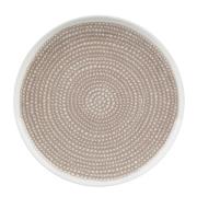 Marimekko - Siirtolapuutarha tallrik 25 cm vit/beige