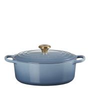 Le Creuset - Signature Gjutjärnsgryta oval 27 cm 4,1 L Chambray