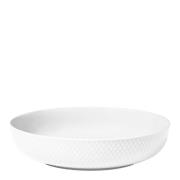 Lyngby Porcelæn - Rhombe Serveringsskål 28 cm Vit