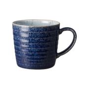 Denby - Studio Blue cobalt/Pebble Räfflad Mugg 40 cl Blå