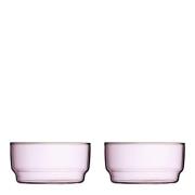 Lyngby Glas - Torino Skål 12 cm 2-pack Rosa