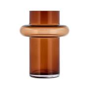 Lyngby Glas - Tube Vas 20 cm Amber Glas