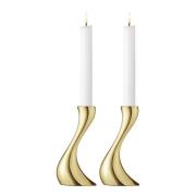 Georg Jensen - Cobra ljusstake 16 cm 2-pack guld