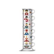 Bialetti - Moka Express CC 2024 espressokoppar i ställ 6,5 cl 6-pack m...