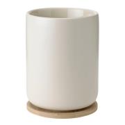 Stelton - Theo termomugg med träbricka 25 cl sand