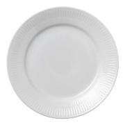 Royal Copenhagen - White Fluted Tallrik flat 19 cm