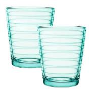 iittala - Aino Aalto Glas 22 cl 2-pack Vattengrön