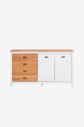 Loft24 - Sideboard Rio 4 lådor/2 dörrar - Flerfärgad - Skänkar & sideb...