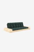 Karup Design - Base Bäddsoffa m. 2 sidolådor Tre sittplatser - Grön - ...