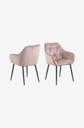 NORDFORM - Karmstol Alice, 2-pack - Rosa - Karmstolar - Från Homeroom