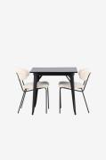 Venture Home - Matgrupp Tempe med 2st matstolar Chico - Vit - Matgrupp...