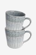 Denby - Mugg Studio Grey Accent 40 cl 2-pack - Grå - Koppar & muggar -...