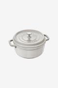 Staub - Gryta La Cocotte rund 18 cm, 1,7 l - Grå - Grytor & kastruller...