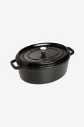 Staub - Gryta La Cocotte oval 33 cm, 6,7 l - Svart - Grytor & kastrull...