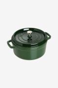 Staub - Gryta La Cocotte rund 24 cm, 3,8 l - Grön - Grytor & kastrulle...