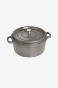 Staub - Gryta La Cocotte rund 28 cm, 6,7 l - Grå - Grytor & kastruller...