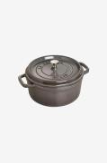 Staub - Gryta La Cocotte rund 18 cm, 1,7 l - Grå - Grytor & kastruller...