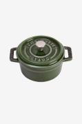 Staub - Gryta La Cocotte rund 10 cm, 0,25 L - Grön - Grytor & kastrull...