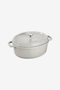 Staub - Gryta La Cocotte oval 37 cm, 8 L - Grå - Grytor & kastruller -...