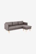 NORDFORM - Soffa 2-sits med schäslong Milly - Brun - 2-sits soffor - F...