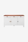 Loft24 - Skänk Toscana 3 dörrar/3 lådor - Vit - Skänkar & sideboards -...