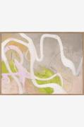 Malerifabrikken - Design Målning / Light Line / 120x90 Cm / Ekram - Fl...