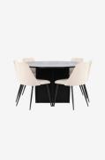 Venture Home - Matbord Strada med stol Night - Beige - Matgrupper - Fr...