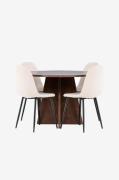 Venture Home - Bootcut-matbord med Polar-matstol - Beige - Matgrupper ...