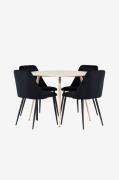 Venture Home - Plaza matbord med nattmatstol - Svart - Matgrupper - Fr...