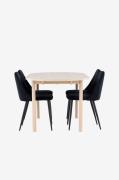 Venture Home - Andy matbord med Night matstol - Svart - Matgrupper - F...