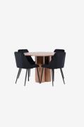 Venture Home - Olivia matbord med nattmatstol - Svart - Matgrupper - F...