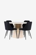 Venture Home - Lanzo matbord med nattmatstol - Svart - Matgrupper - Fr...