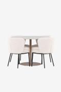 Venture Home - Lycke matbord med Agnes matstol - Vit - Matgrupper - Fr...