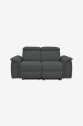 Loft24 - 2-sits soffa med manuell relaxfunktion Pareli - Grå - 2-sits ...