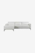 Loft24 - Soffa 2 Sits 1 Recliner Elektrisk Lund - Svart - 2-sits soffo...