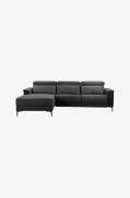 Loft24 - Soffa 2 Sits 1 Recliner Elektrisk Lund - Grå - 2-sits soffor ...