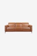 Loft24 - Soffa 3-sits soffa med 2 manuella vilstolar Lund - Brun - 3-s...