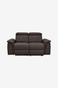 Loft24 - 2-sits soffa med manuell relaxfunktion Pareli - Brun - 2-sits...