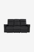Loft24 - Soffa 3-sits manuell Southbrook - Svart - 3-sits soffor - Frå...
