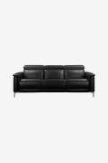 Loft24 - Soffa 3-sits soffa med 2 elektriska vilstolar Lund - Vit - 3-...