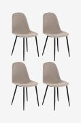 Loft24 - Matstol 4-pack Miller - Grå - Stolar - Från Homeroom