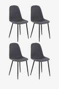 Loft24 - Matstol 4-pack Miller - Grå - Stolar - Från Homeroom